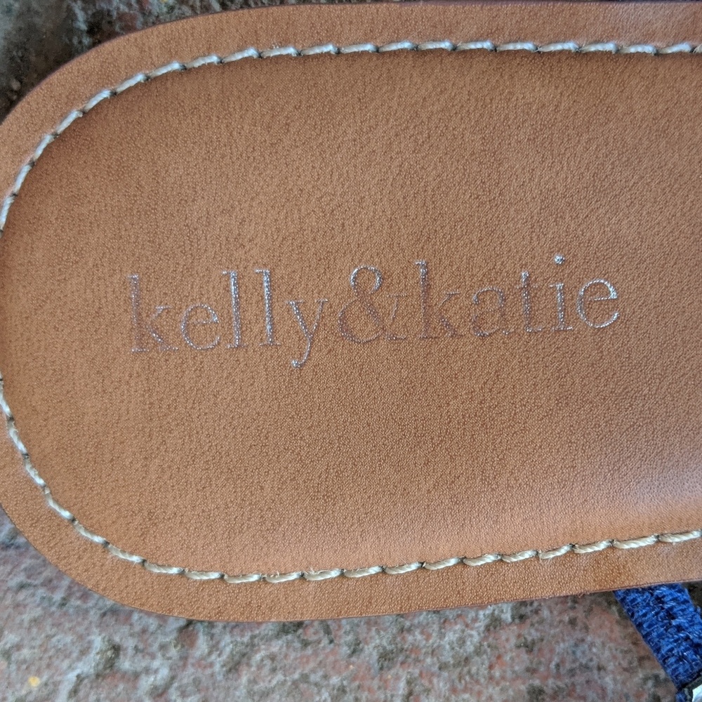 Kelly & Katie Phyllis blue flat sandal - Picture 5 of 6